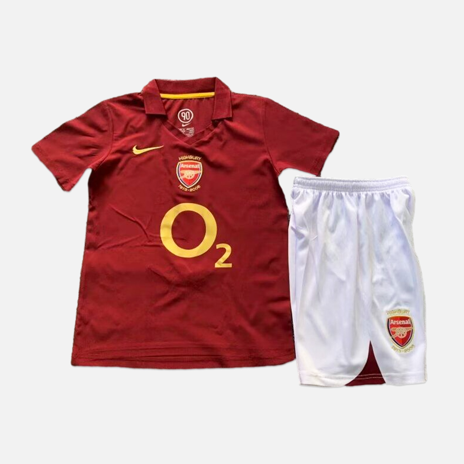 Retro Arsenal 2005-06 Home Stadium Kids Kit - UnitedFutballJersey