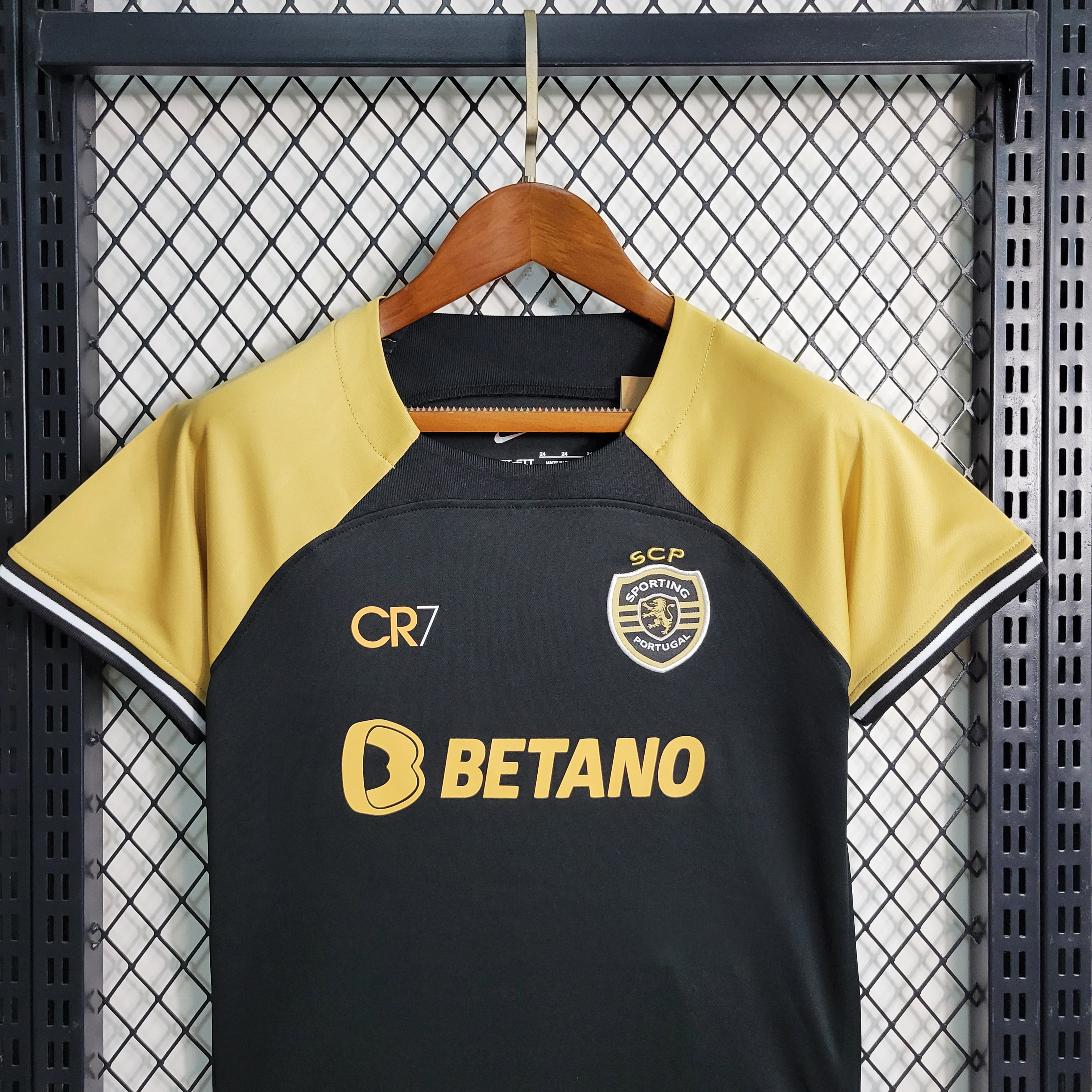 CR7 X Sporting CP Portugal 23-24 Third Kids Kit - UnitedFutballJersey