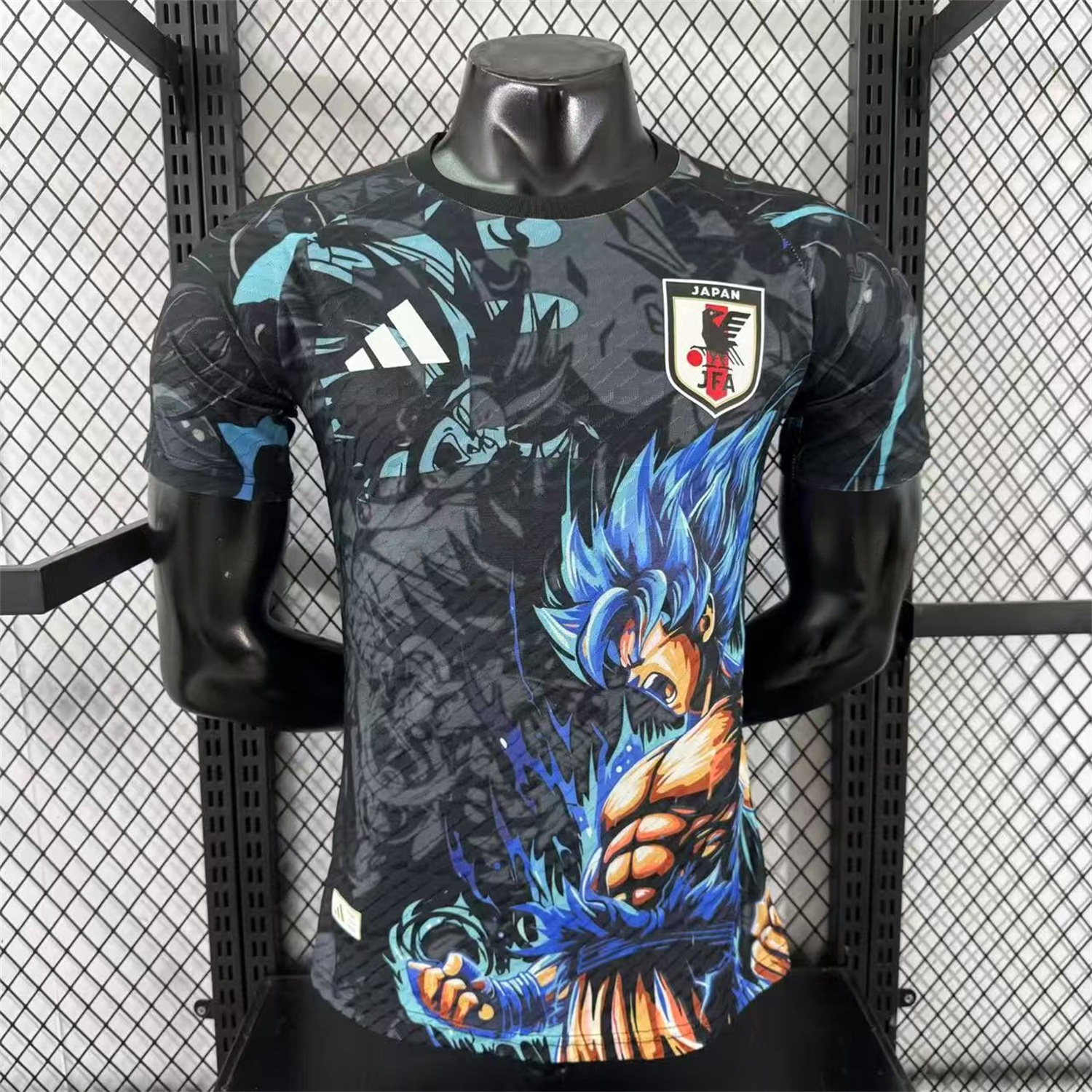 Japan 25-26 Blue Hair Bejita Black Special Edition Jersey - Player Version - UnitedFutballJersey