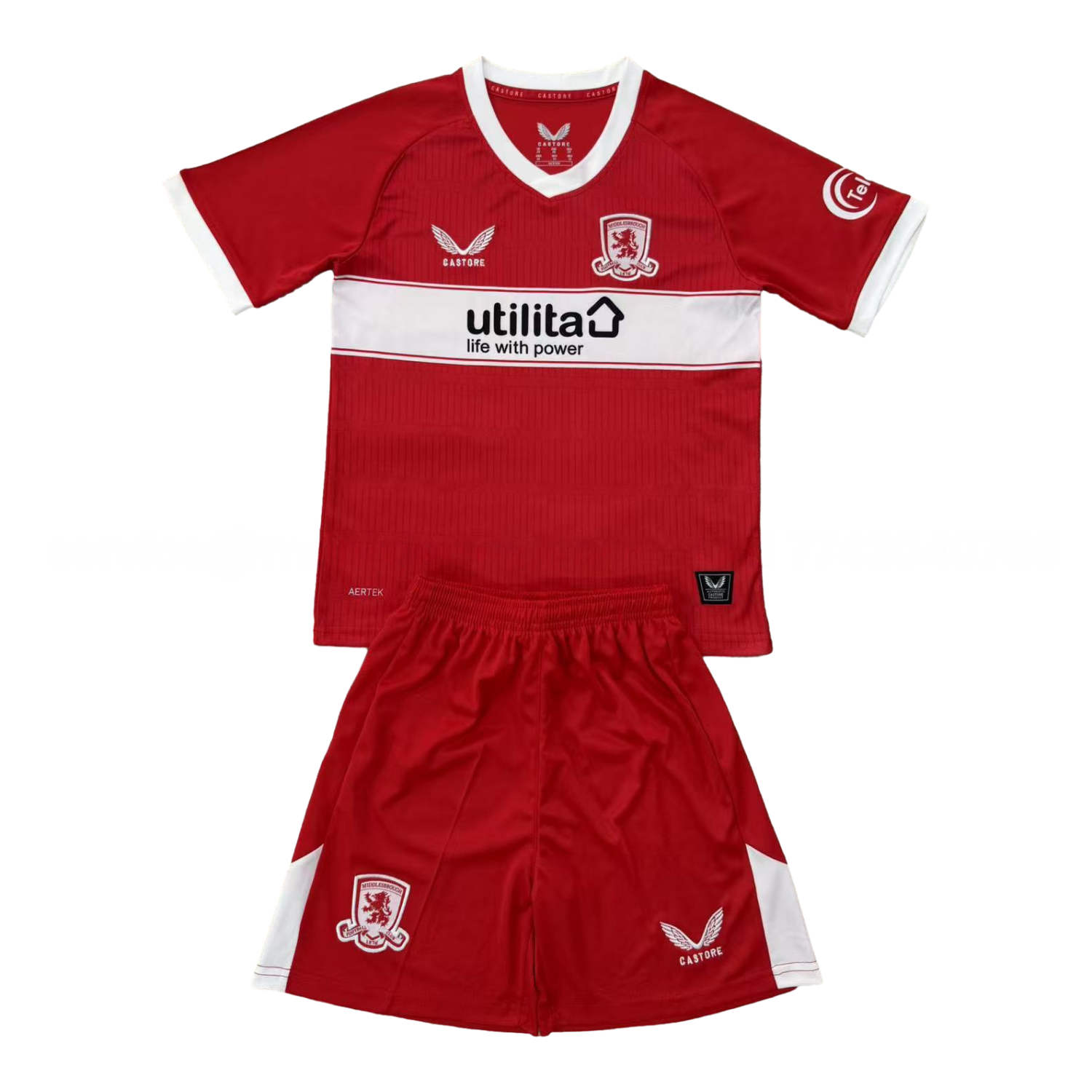 Middlesbrough 25-26 Home Men's Adult Jersey Set - Fans Version - UnitedFutballJersey