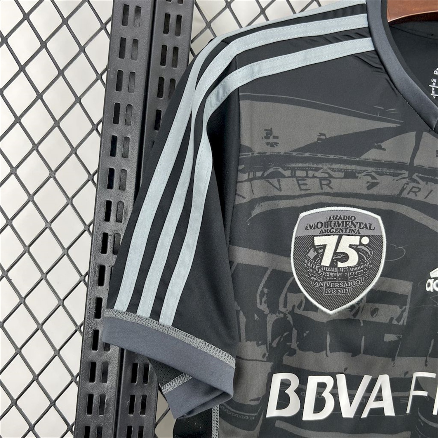 Retro River Plate 2013-14 75th Anniversary Black Jersey - UnitedFutballJersey