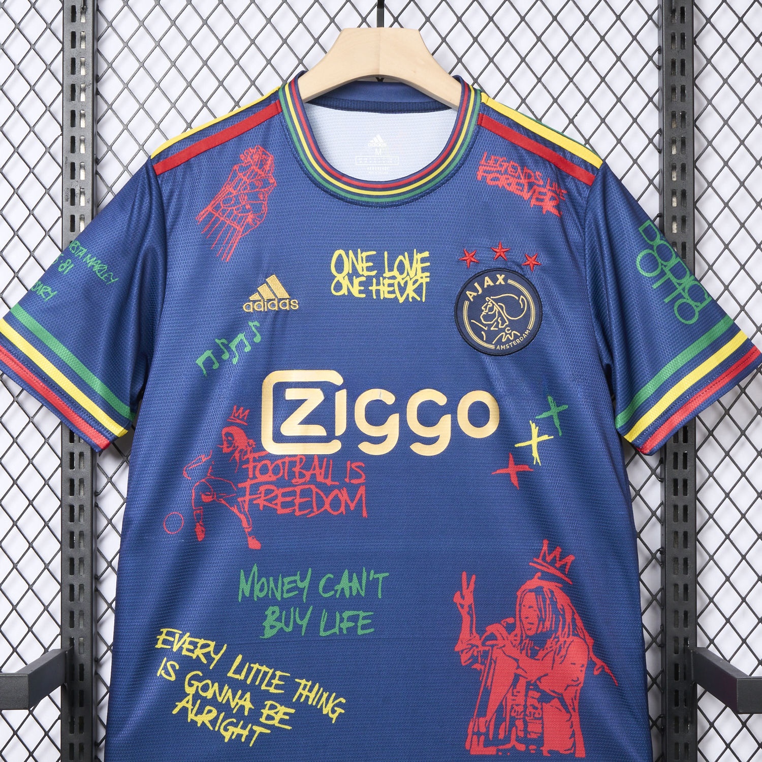 Ajax x B-O-B Marly 2025-26 40th Blue Special Edition Jersey - Fans Version - UnitedFutballJersey
