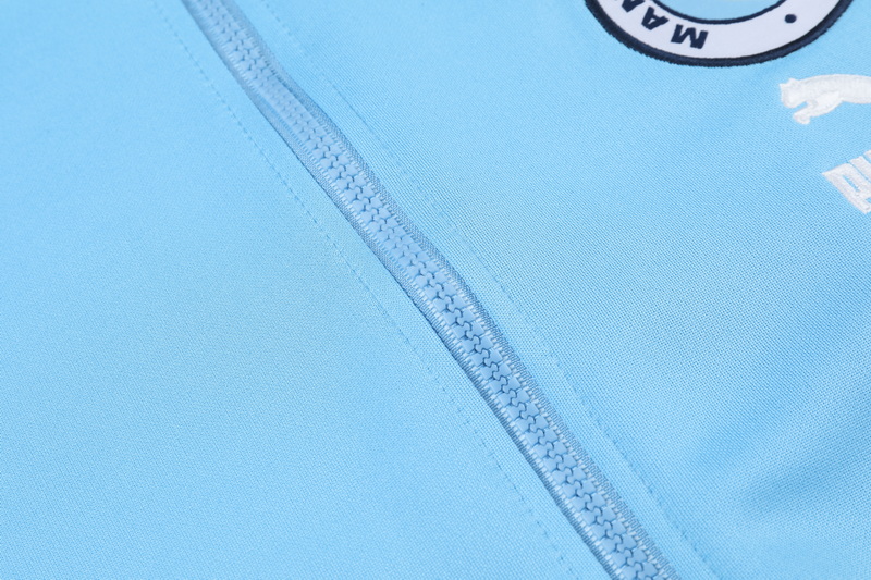 Manchester City 23-24 Jacket Training Tracksuit - Sky Blue - UnitedFutballJersey