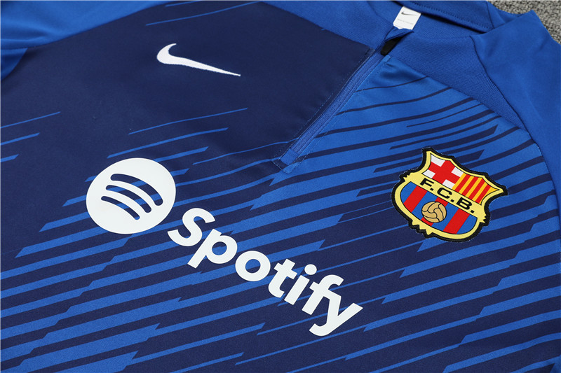 B.A.R.S.A 23-24 Long Sleeve Training Set -Dark Dlue - UnitedFutballJersey