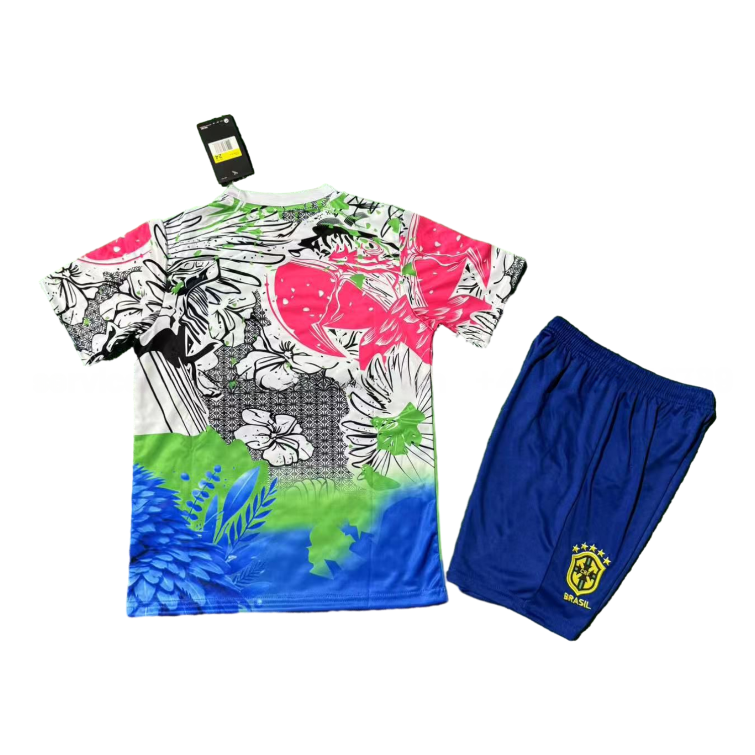 Brazil 25-26 Red Parrot Special Kids Kit - UnitedFutballJersey