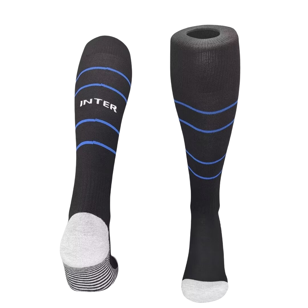 Inter Milan 24-25 Home Socks - Black - UnitedFutballJersey