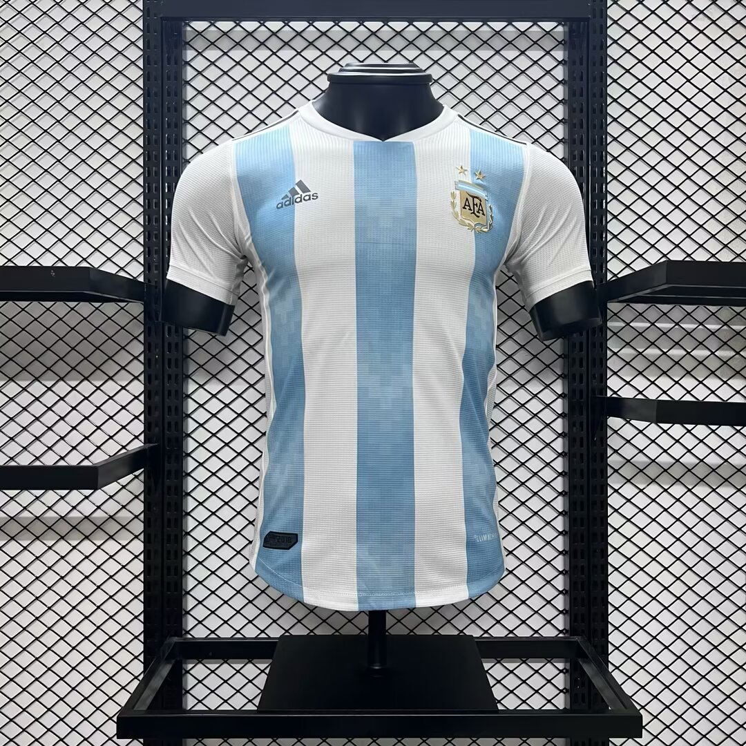 Retro Argentina 2018 Home Stadium Jersey - Player Version - UnitedFutballJersey