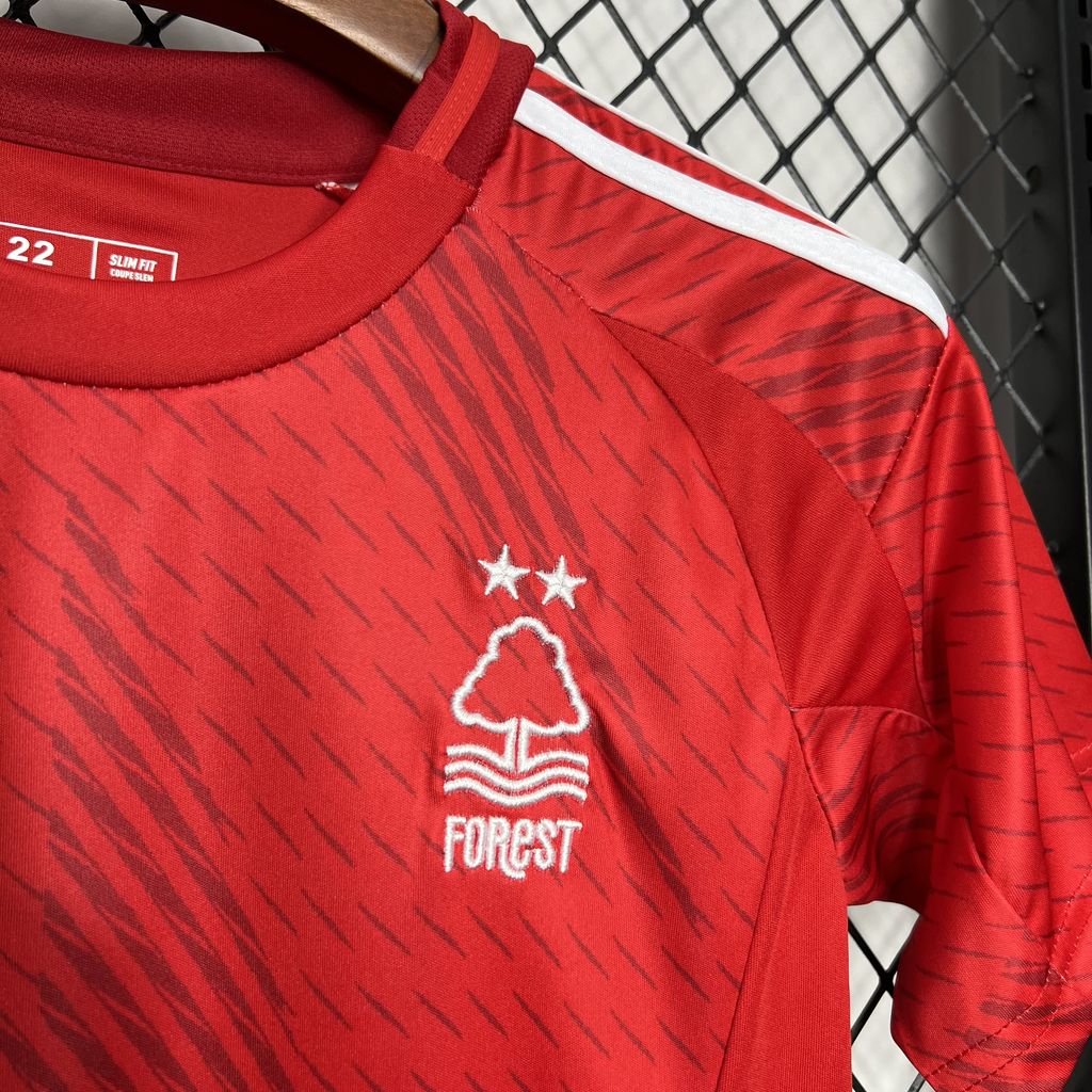 Nottingham Forest 24-25 Home Stadium Kids Kit - UnitedFutballJersey