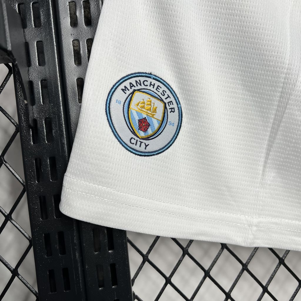 Manchester City 24-25 Home Shorts - Fans Version - UnitedFutballJersey