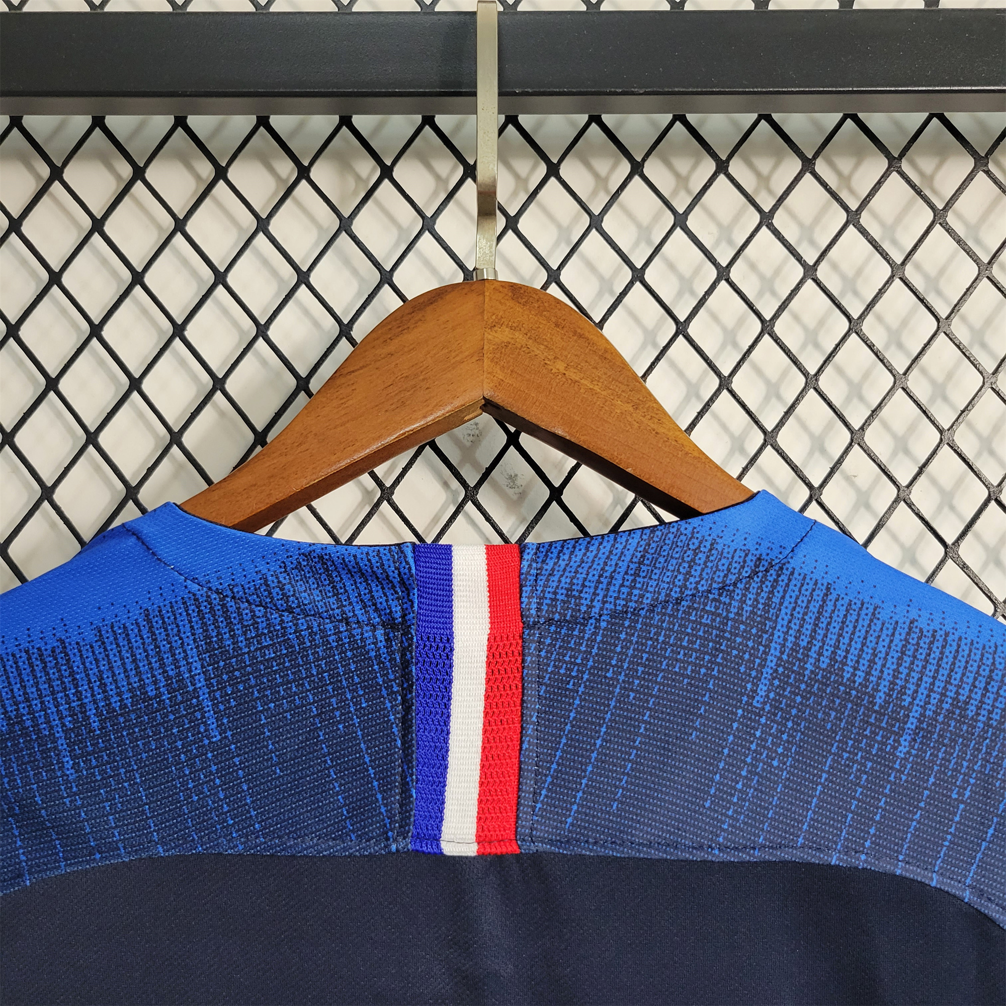 Retro France 2018 Home Stadium Long Sleeve Jersey - UnitedFutballJersey