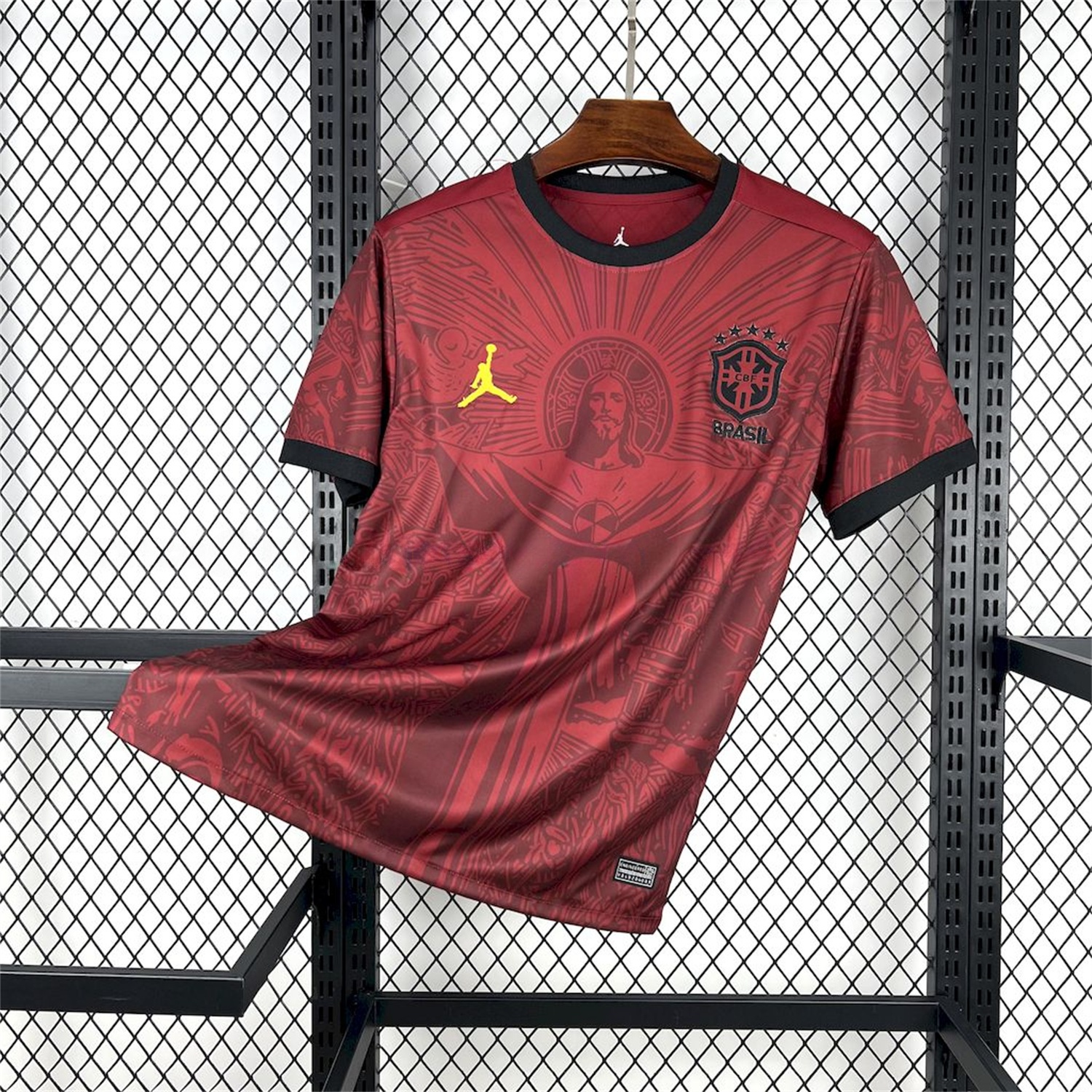 Brazil 25-26 Jordan Maroon Deep Red Special Edition Jersey - Fans Version - UnitedFutballJersey