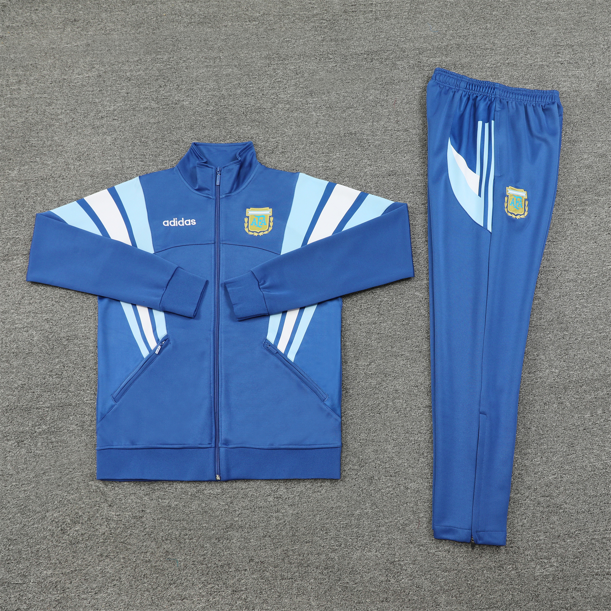 Argentina 24-25 Jacket Training Tracksuit - Blue - UnitedFutballJersey