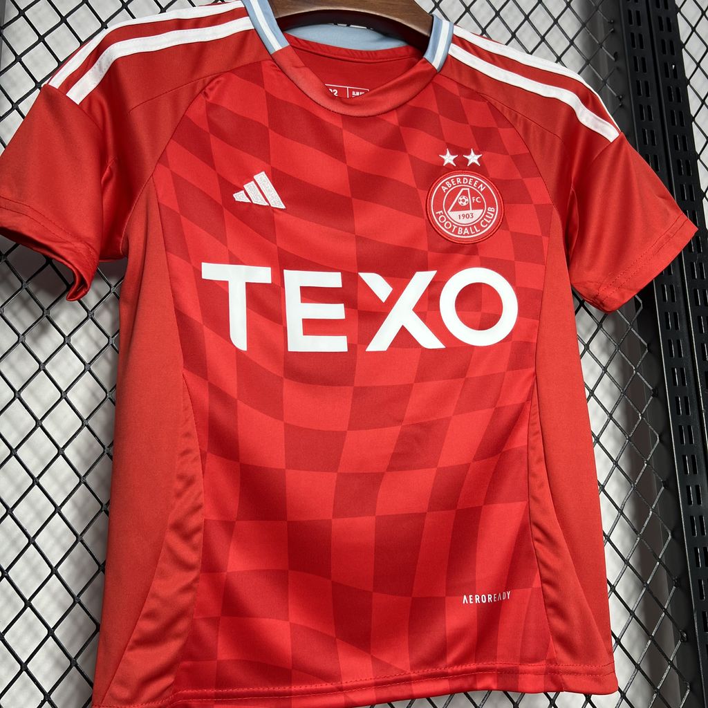 Aberdeen 24-25 Home Stadium Kids Kit - UnitedFutballJersey