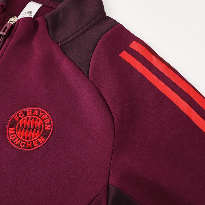 Bayern Munich 24-25 Jacket Training Tracksuit - Claret Red - UnitedFutballJersey