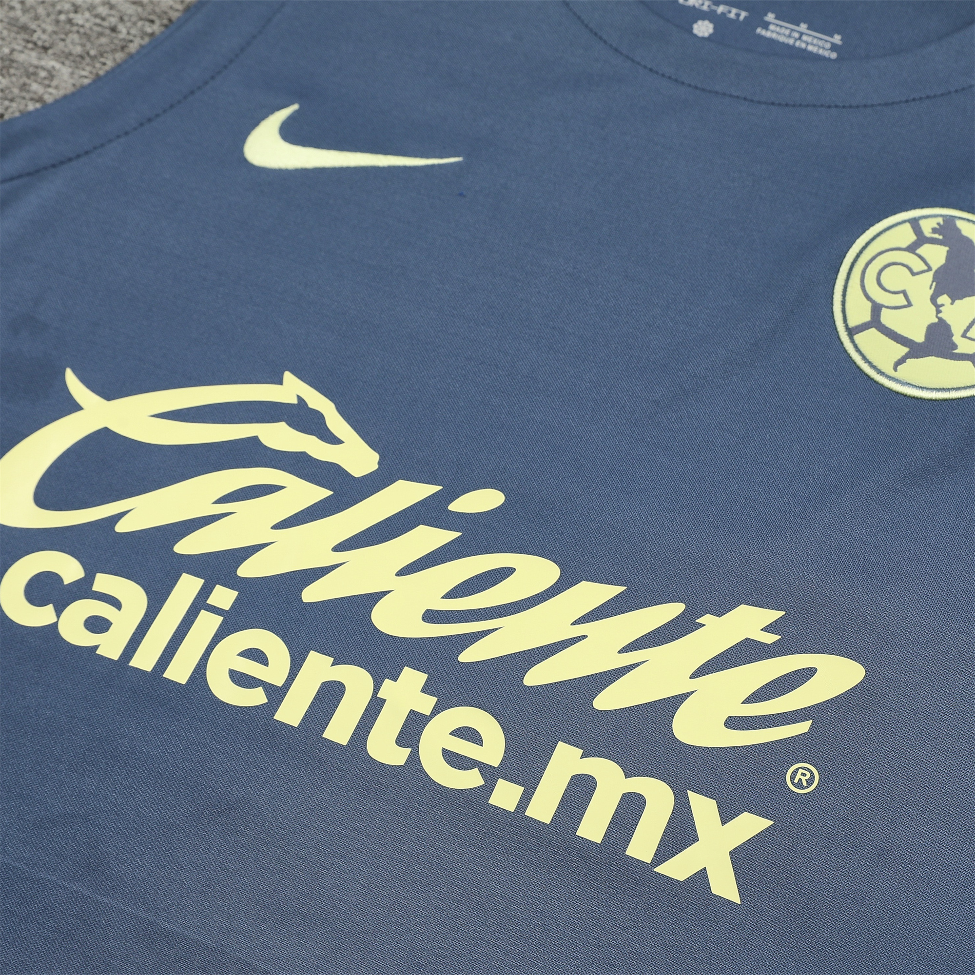 Club América 24-25 Vest Training Set - Grey Vest & Shorts - UnitedFutballJersey