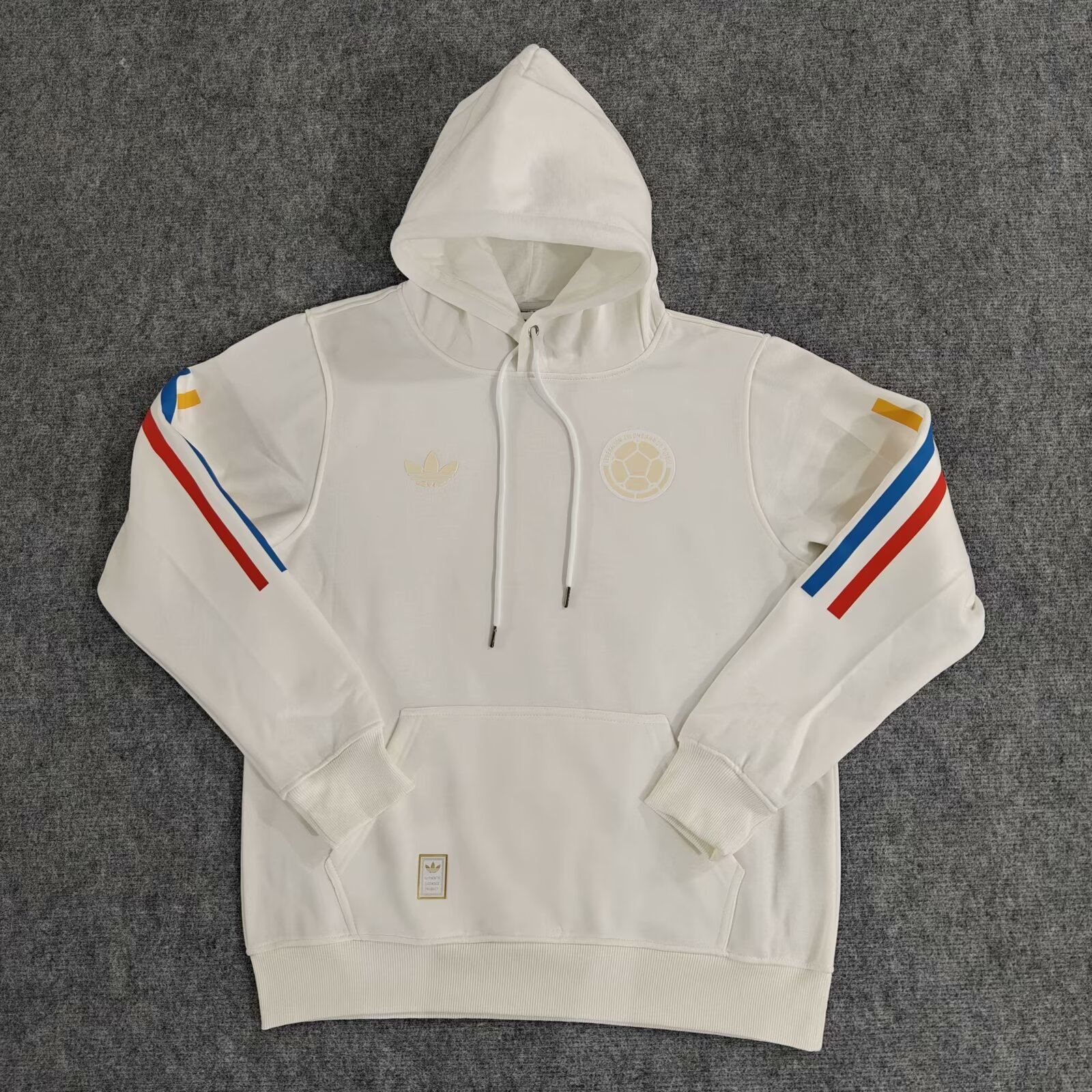 Colombia 2024 100th Anniversary Hooded - White - UnitedFutballJersey