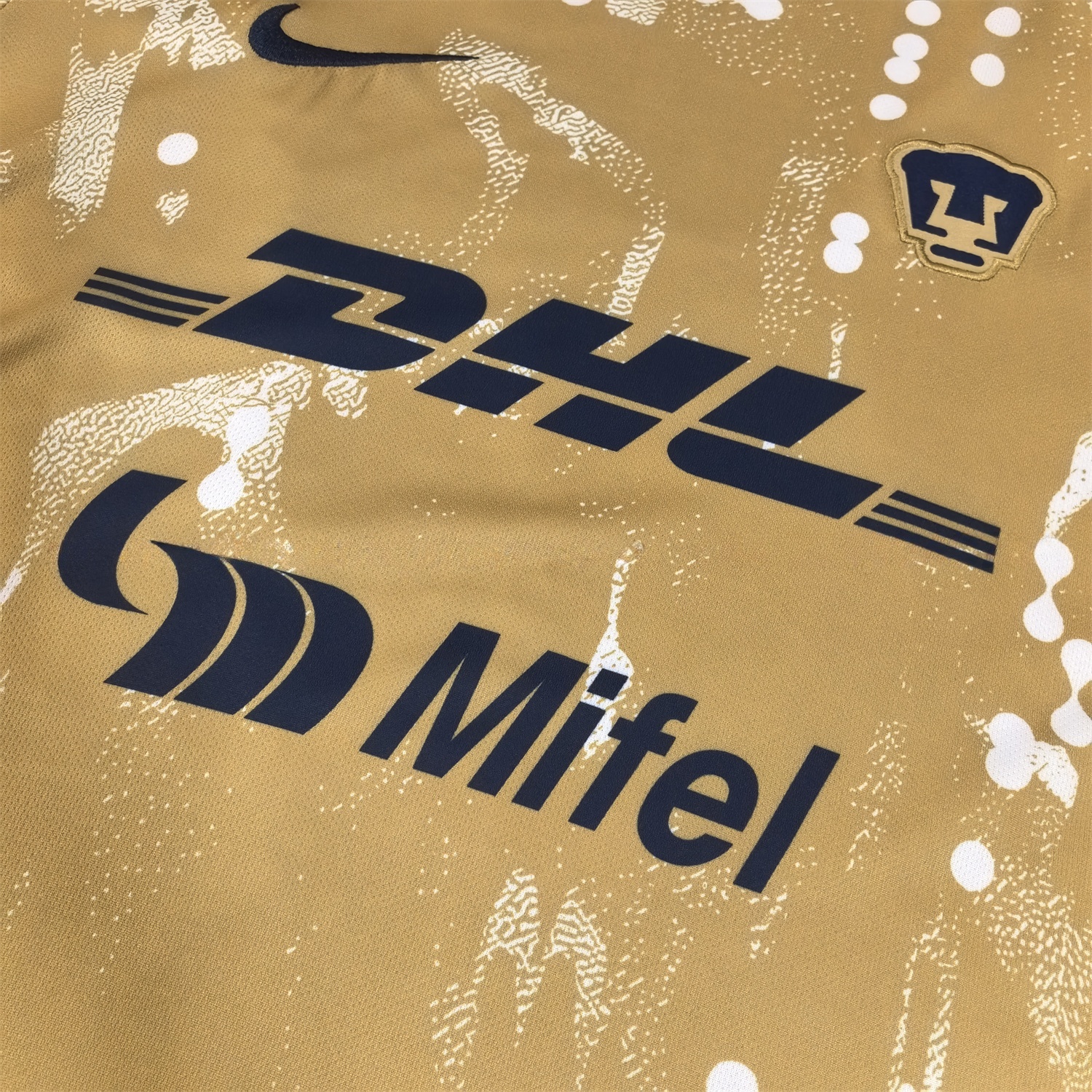 Pumas UNAM 25-26 Mud Yellow Pre-Match Training Jersey - Fans Version - UnitedFutballJersey