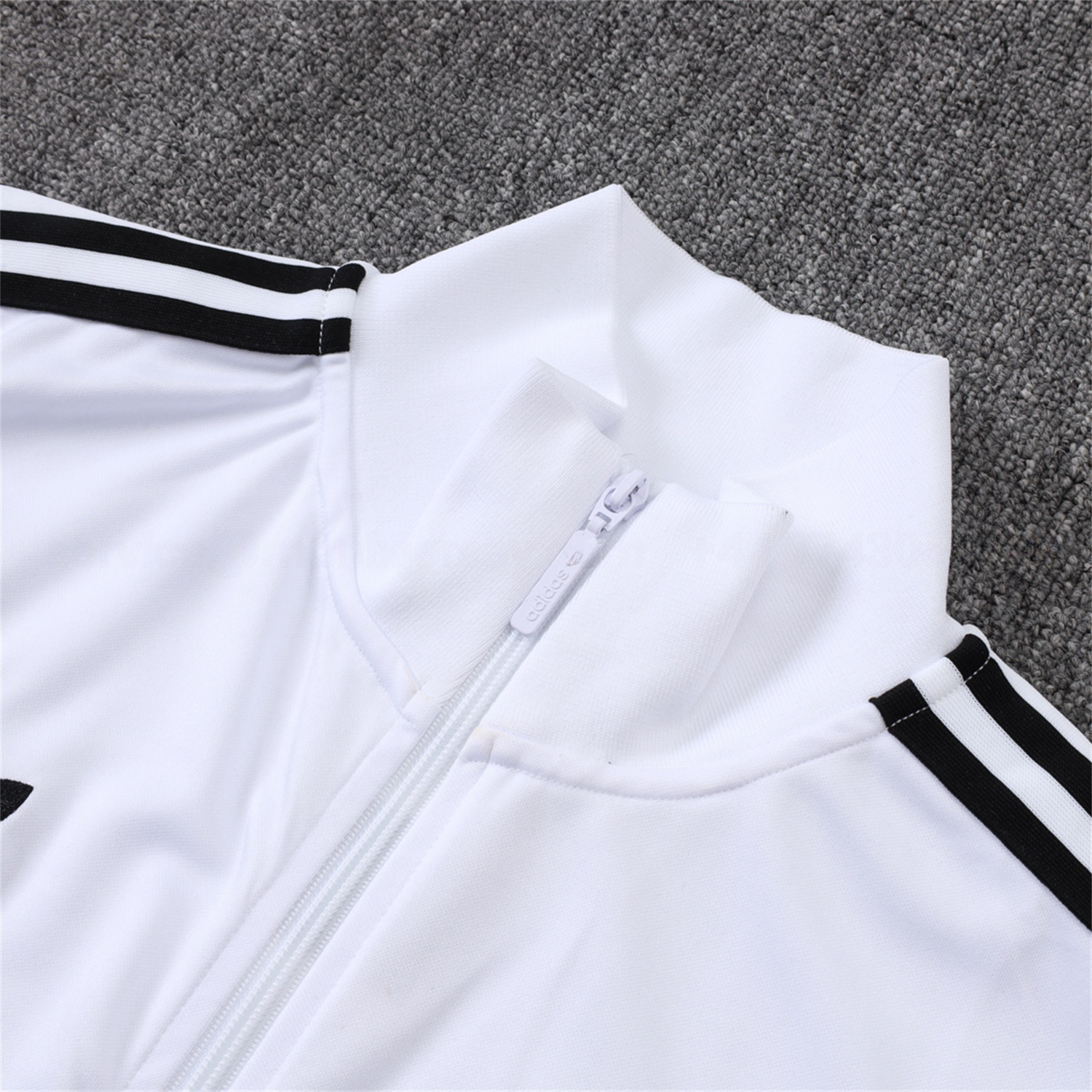 Germany 25-26 125th Anniversary Jacket Training Tracksuit - White Jackets & Black Pants - UnitedFutballJersey