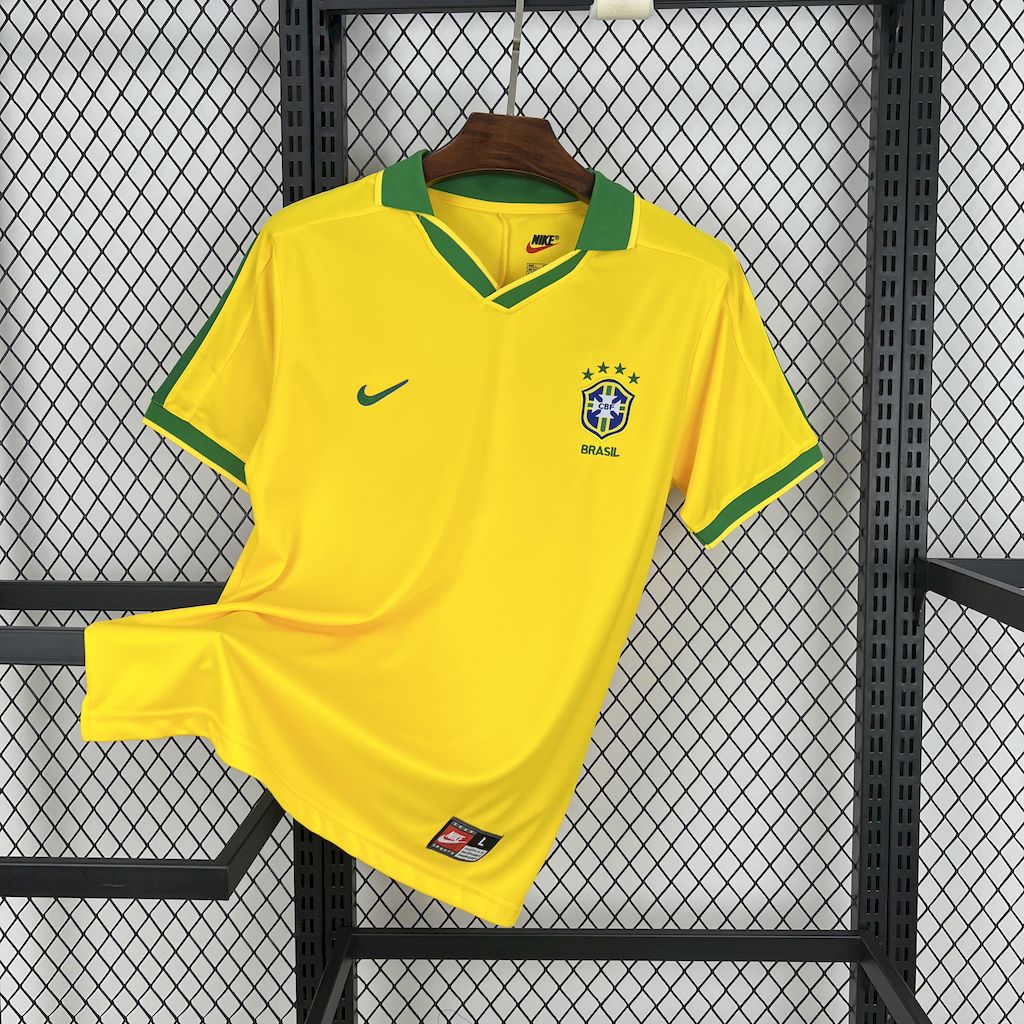Retro Brazil 1997 Home Jersey - UnitedFutballJersey