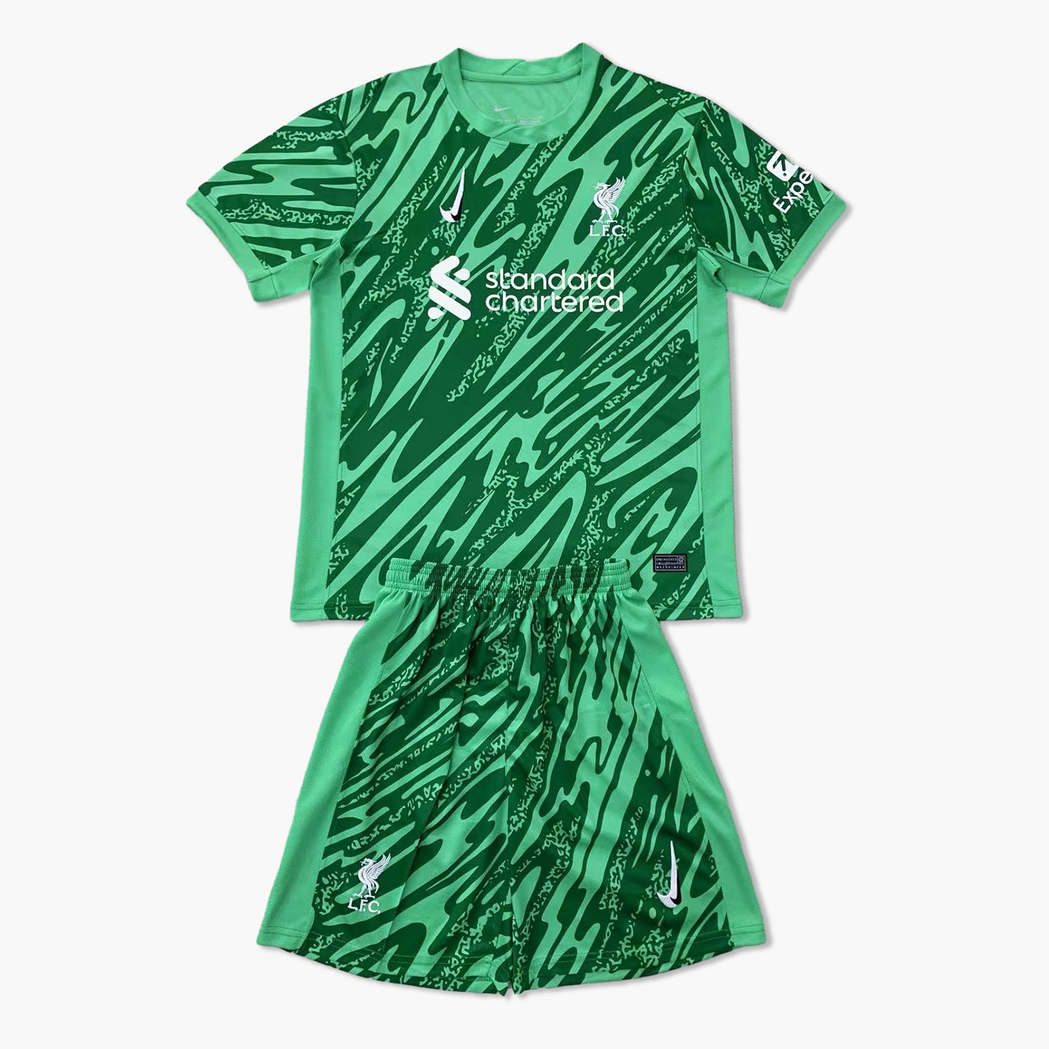 Liver.pool 24-25 Fruit Green Goalkeeper Men's Adult Jersey Set - Fans Version - UnitedFutballJersey