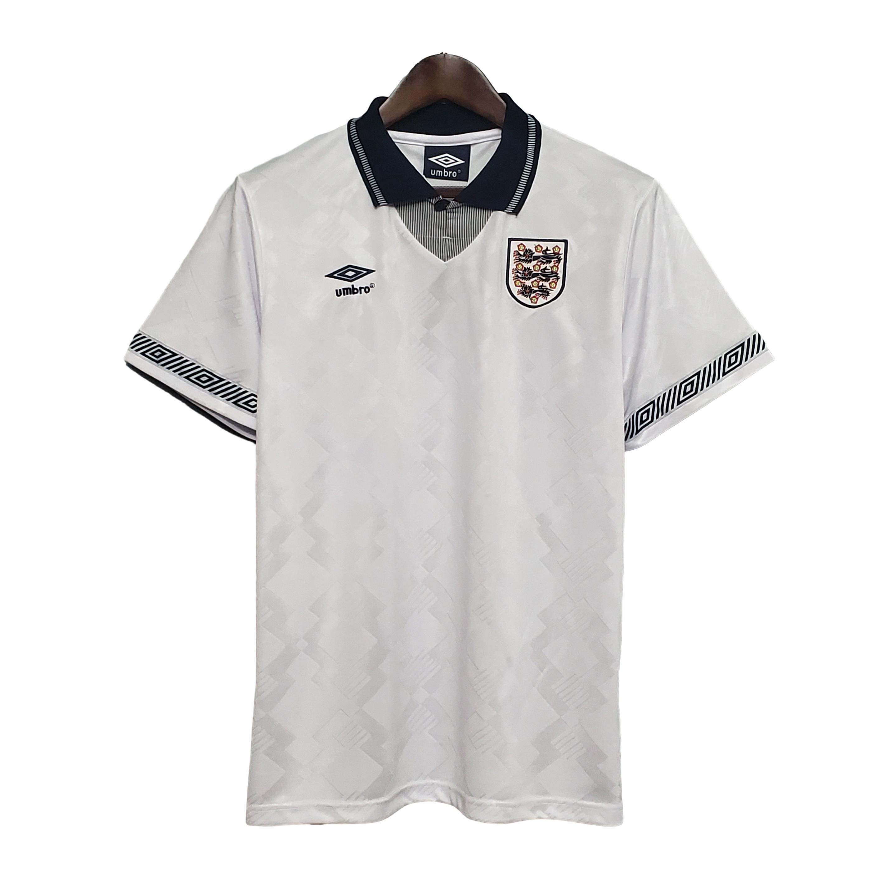 Retro England 1990 Home Stadium Jersey - UnitedFutballJersey