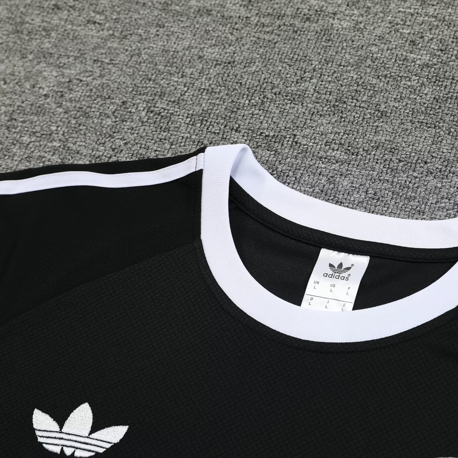 Germany 2024 Originals 3-Stripes Short-Sleeve Training Set - Black - UnitedFutballJersey