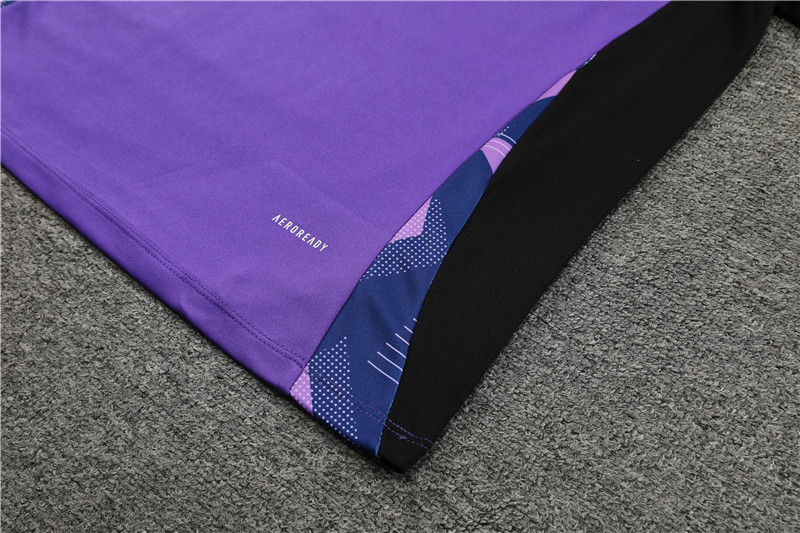 Germany 2024 Long Sleeve Training Set - Purple With Black - UnitedFutballJersey