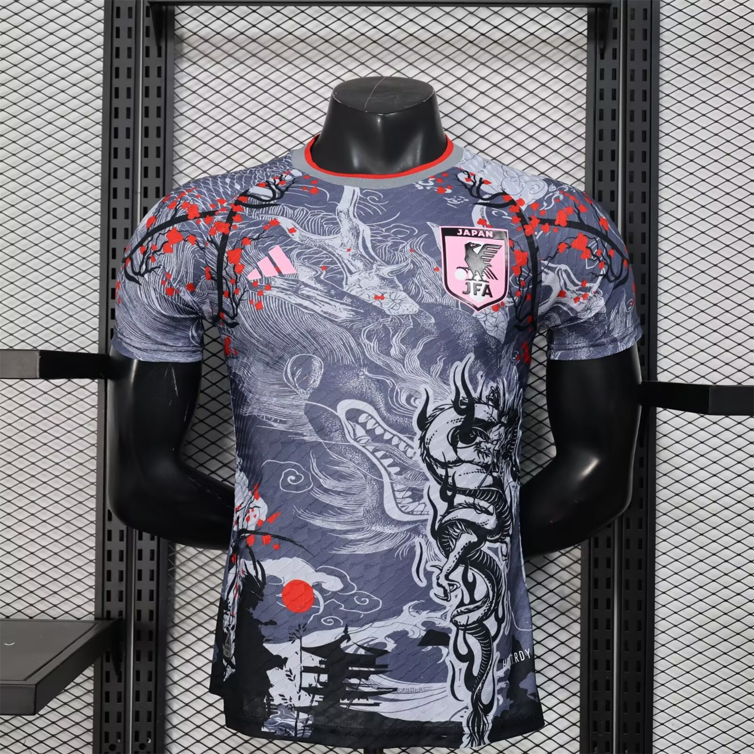 Japan 25-26 Black And Grey Dragon Special Edition Jersey - Player Version - UnitedFutballJersey