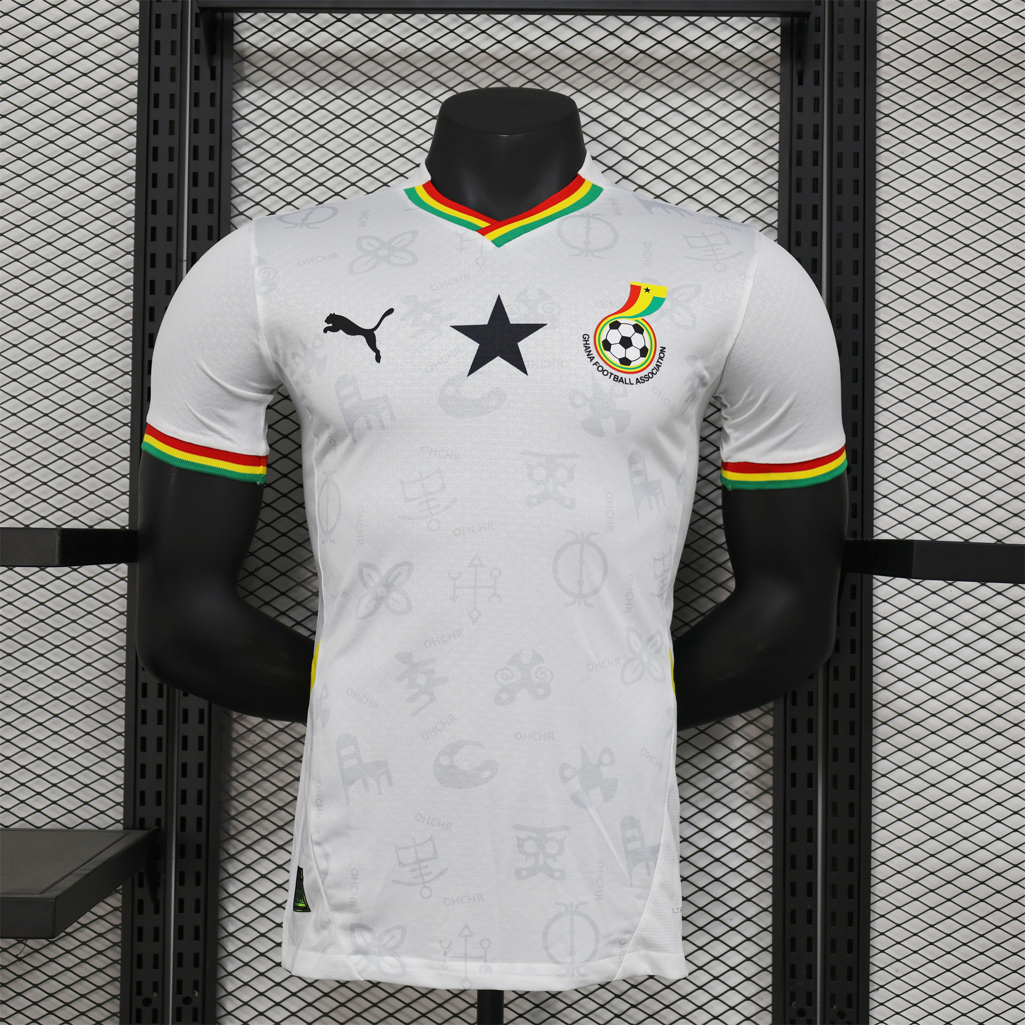 Ghana 2024-25 Home Jersey - Player Version - UnitedFutballJersey