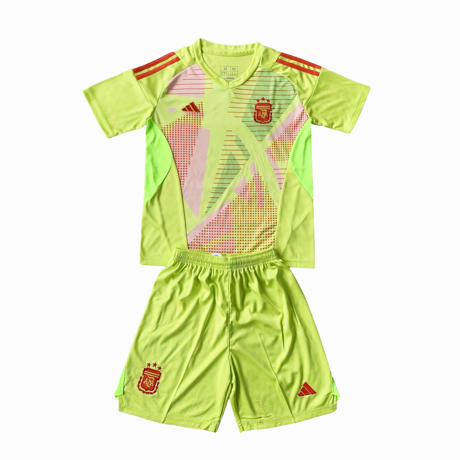 Argentina 2024 Goalkeeper Kids Kit - Green - UnitedFutballJersey
