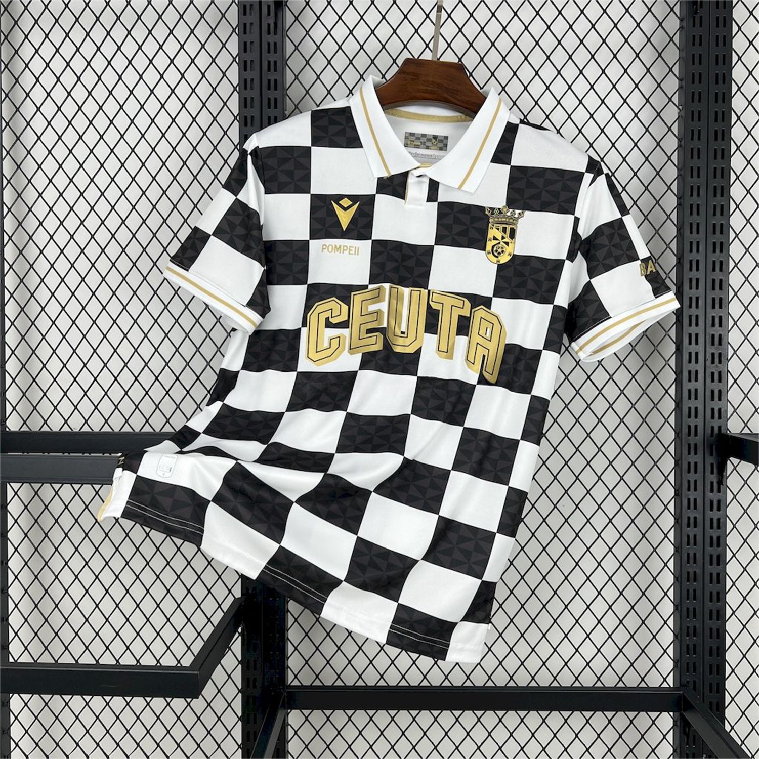 AD Ceuta 24-25 Copa del Rey Black White Jersey - Fans Version - UnitedFutballJersey