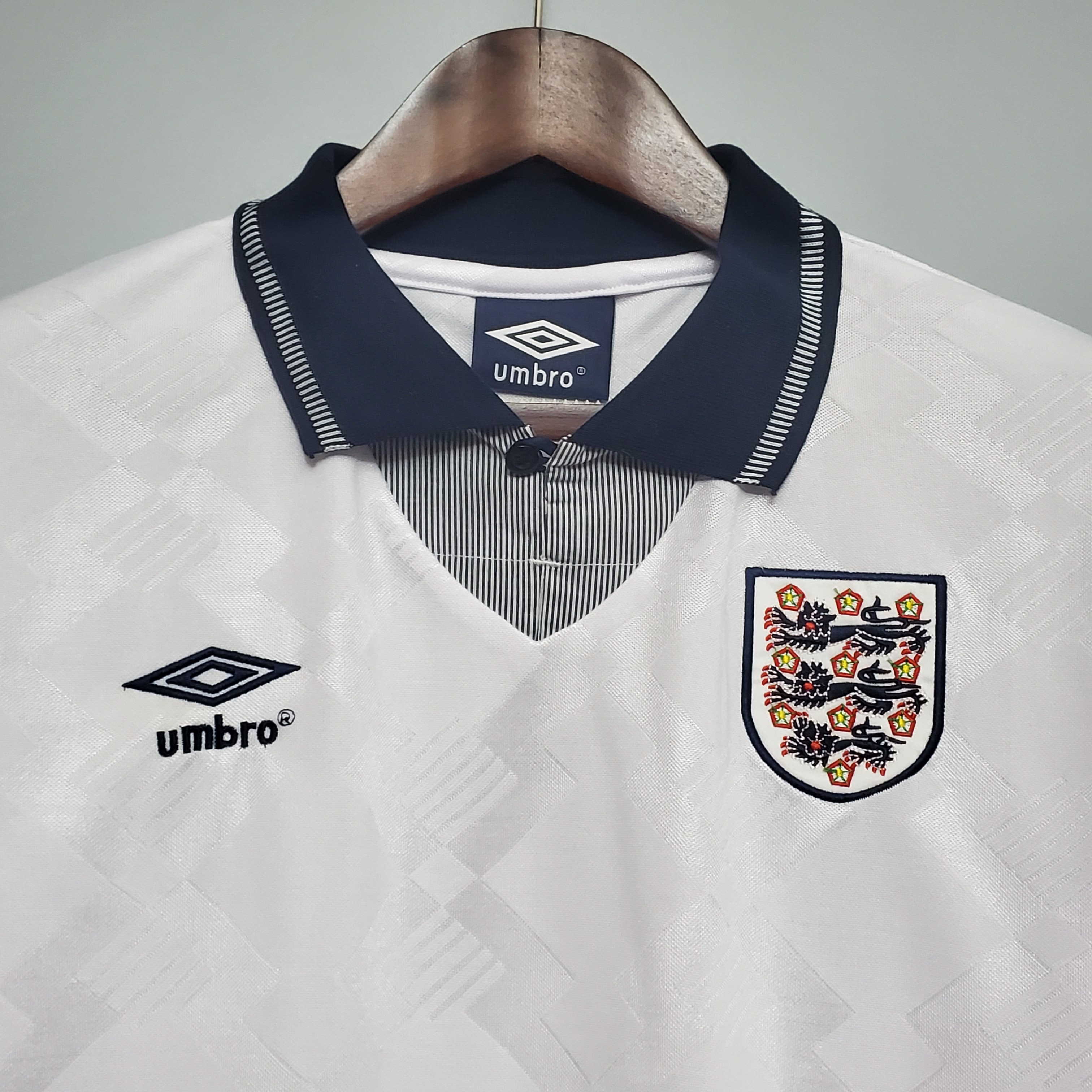 Retro England 1990 Home Stadium Jersey - UnitedFutballJersey