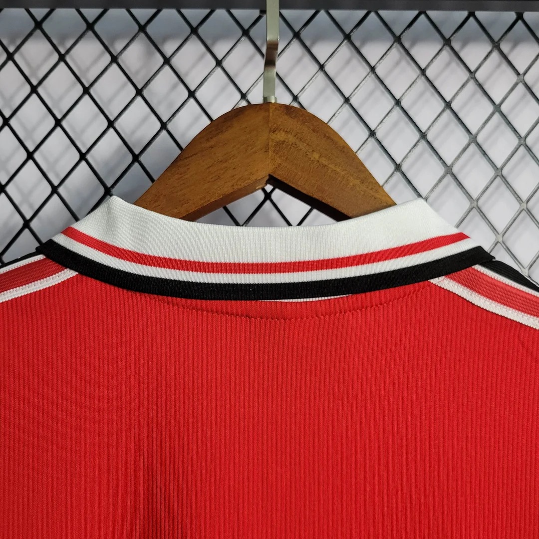 Manchester United Retro 98-99 Home Long Sleeve Jersey - UnitedFutballJersey