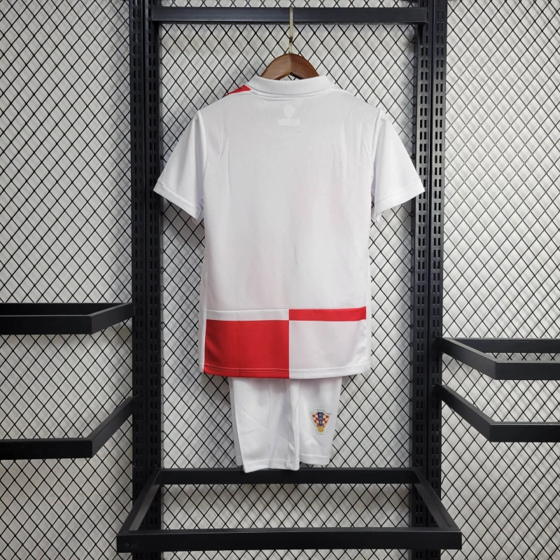 Croatia 2024 Home Stadium Kids Kit - UnitedFutballJersey