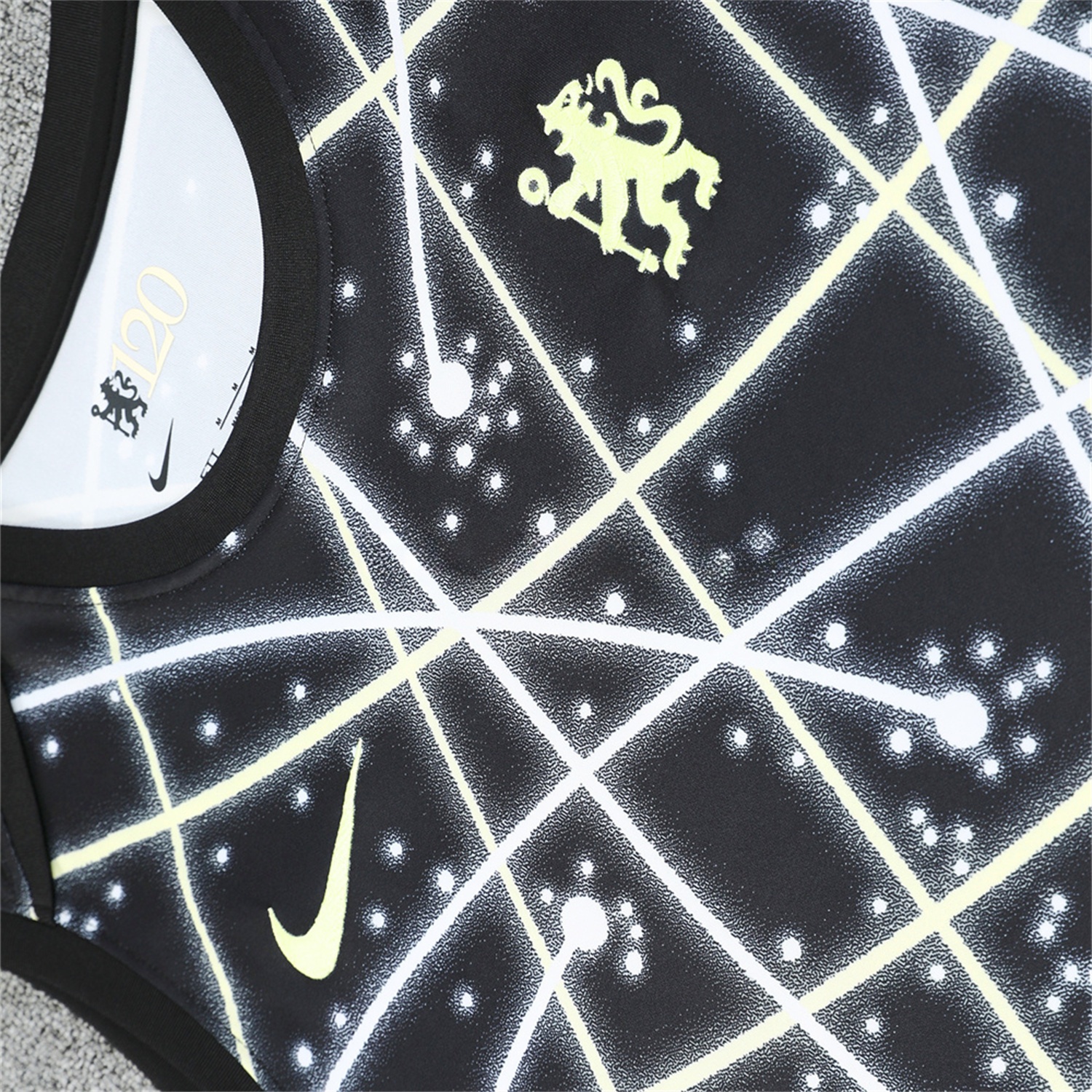 C.H.E.L.S.E.A 25-26 Vest Training Set - Yellow Fluorescent Rays Black Vest & Black Shorts - UnitedFutballJersey