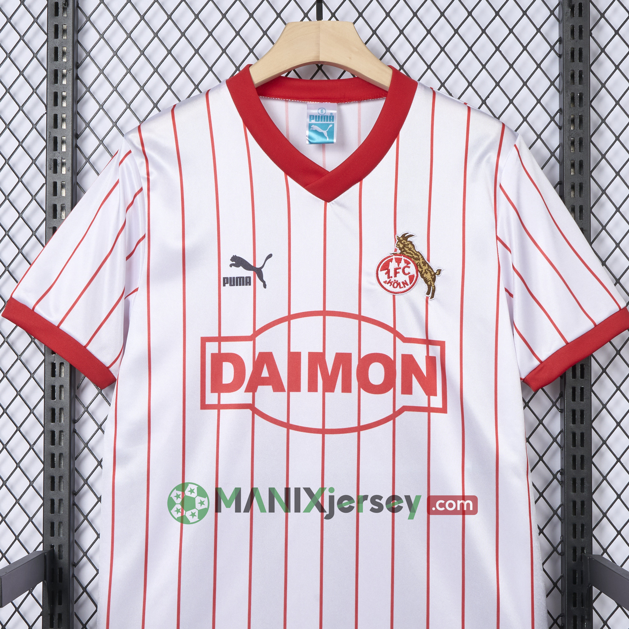 Retro 1. FC Köln 1985-86 Home Jersey - UnitedFutballJersey