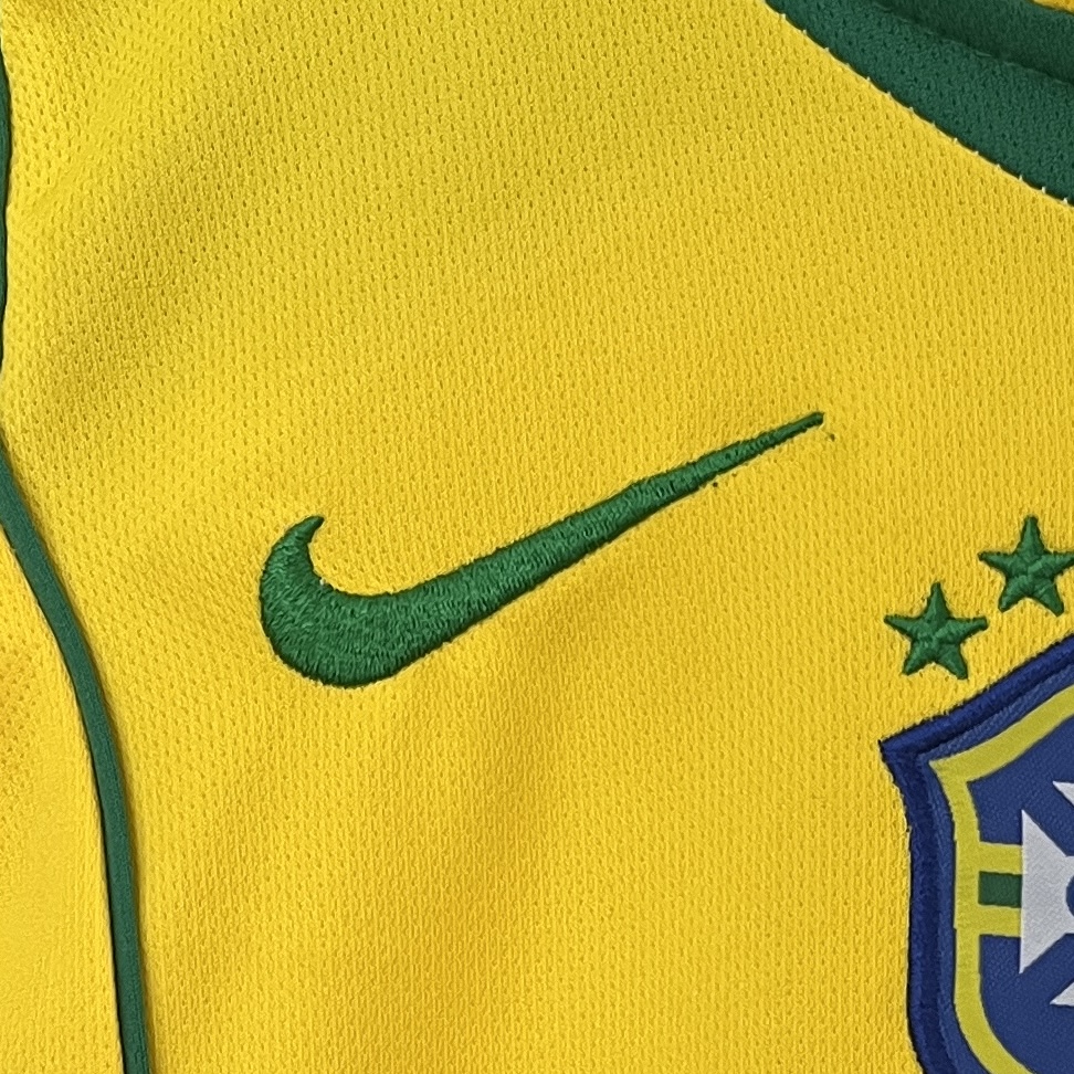 Retro Brazil 2004 Home Stadium Kids Kit - UnitedFutballJersey