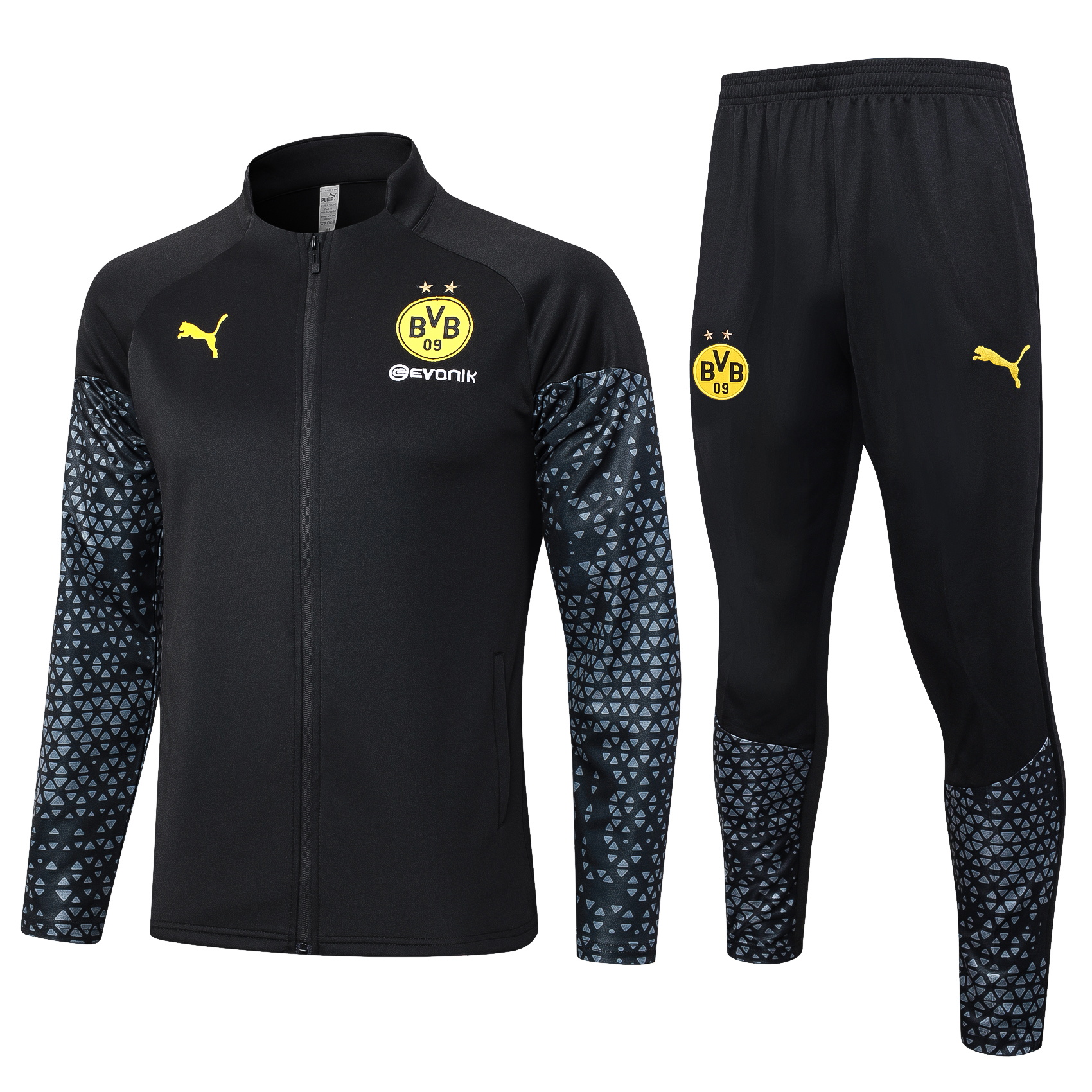 Dortmund 23-24 Jacket Training Tracksuit - Black - UnitedFutballJersey