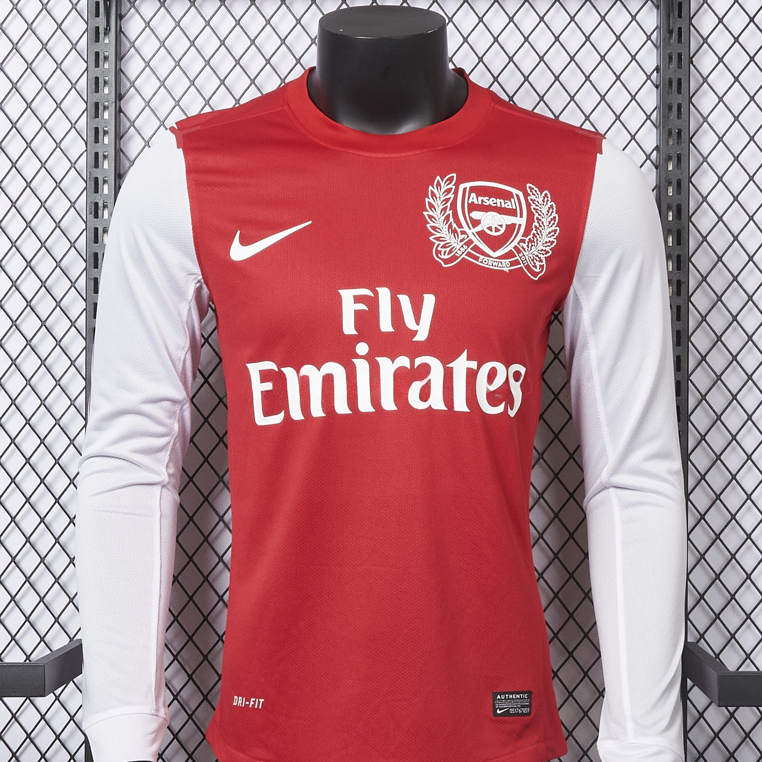 Retro Arsenal 2011-12 Home Long Sleeve Jersey - Player Version - UnitedFutballJersey