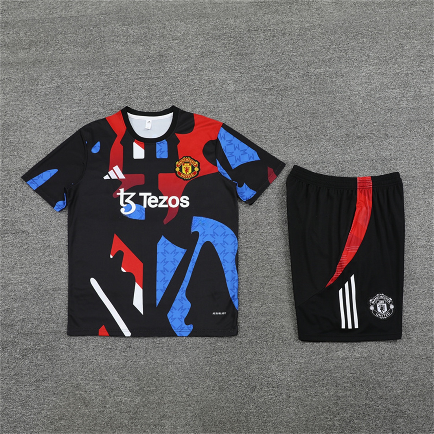 Manchester United 24-25 Pre-Match Short-Sleeve Training Set - Camouflage - UnitedFutballJersey