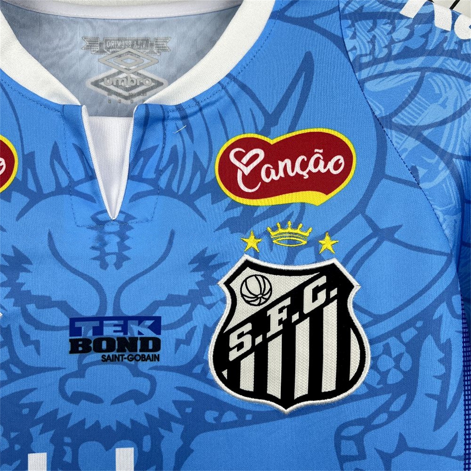 Santos 25-26 Blue Special Jersey with Sponsors - Fans Version - UnitedFutballJersey