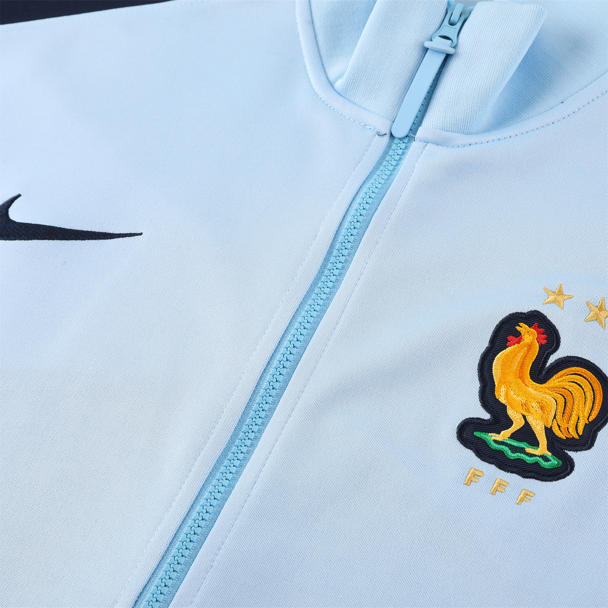 France 24-25 Jacket Training Tracksuit - Sky Blue - UnitedFutballJersey