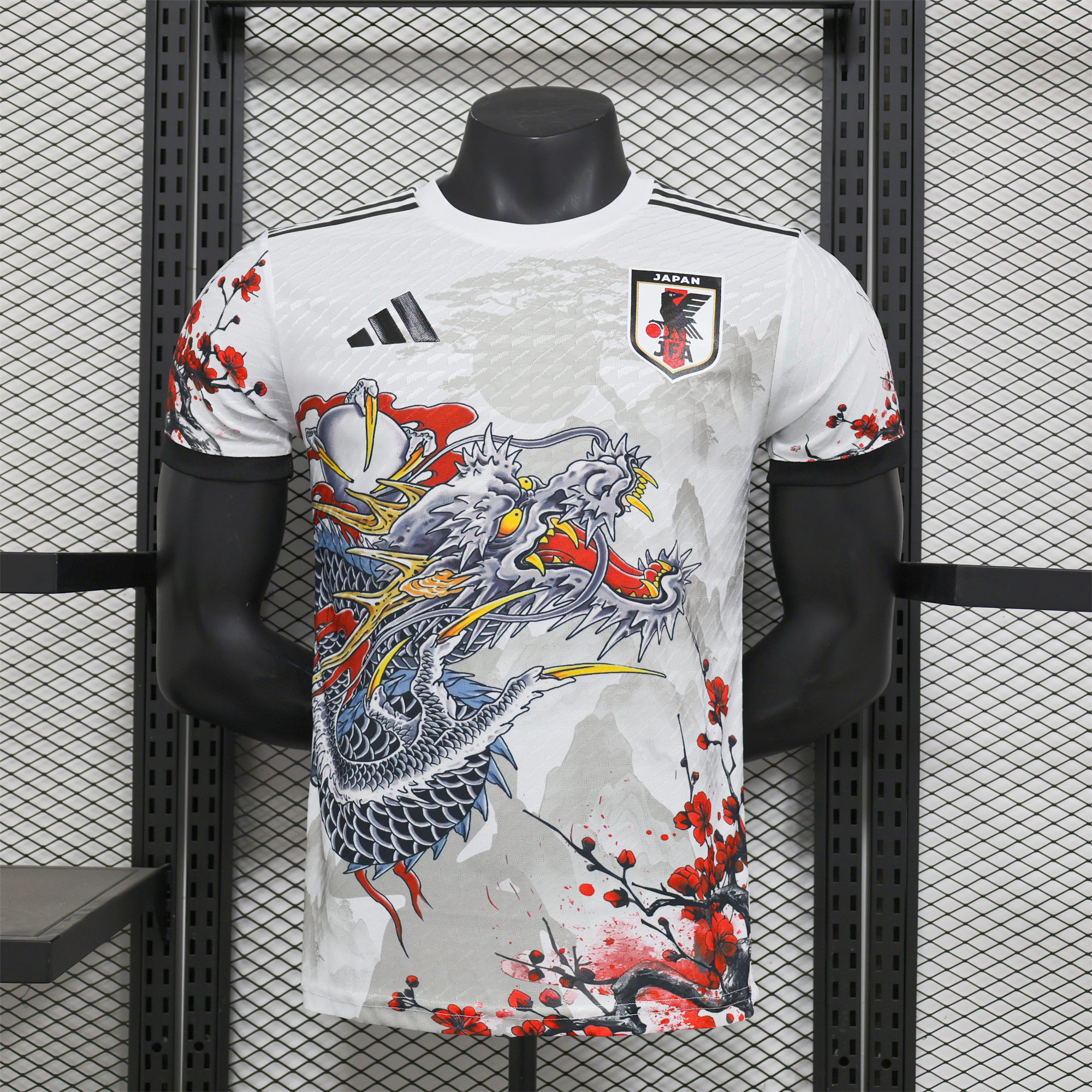 Japan 2024 White Dragon Special plum bossom Edition Jersey - Player Version - UnitedFutballJersey