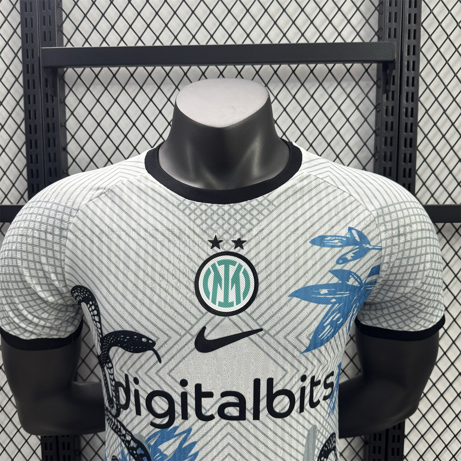 Inter Milan 25-26 Black Snake Special White Jersey - Player Version - UnitedFutballJersey