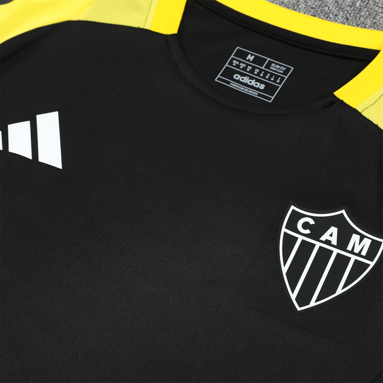 Atletico Mineiro 25-26 Short-Sleeve Kids Training Set - Black Top With Black Shorts - UnitedFutballJersey