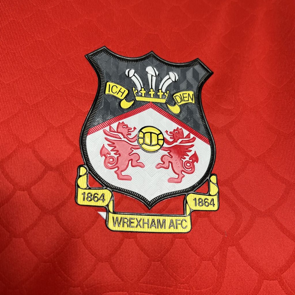 Wrexham 24-25 Home Stadium Jersey - Fans Version - UnitedFutballJersey