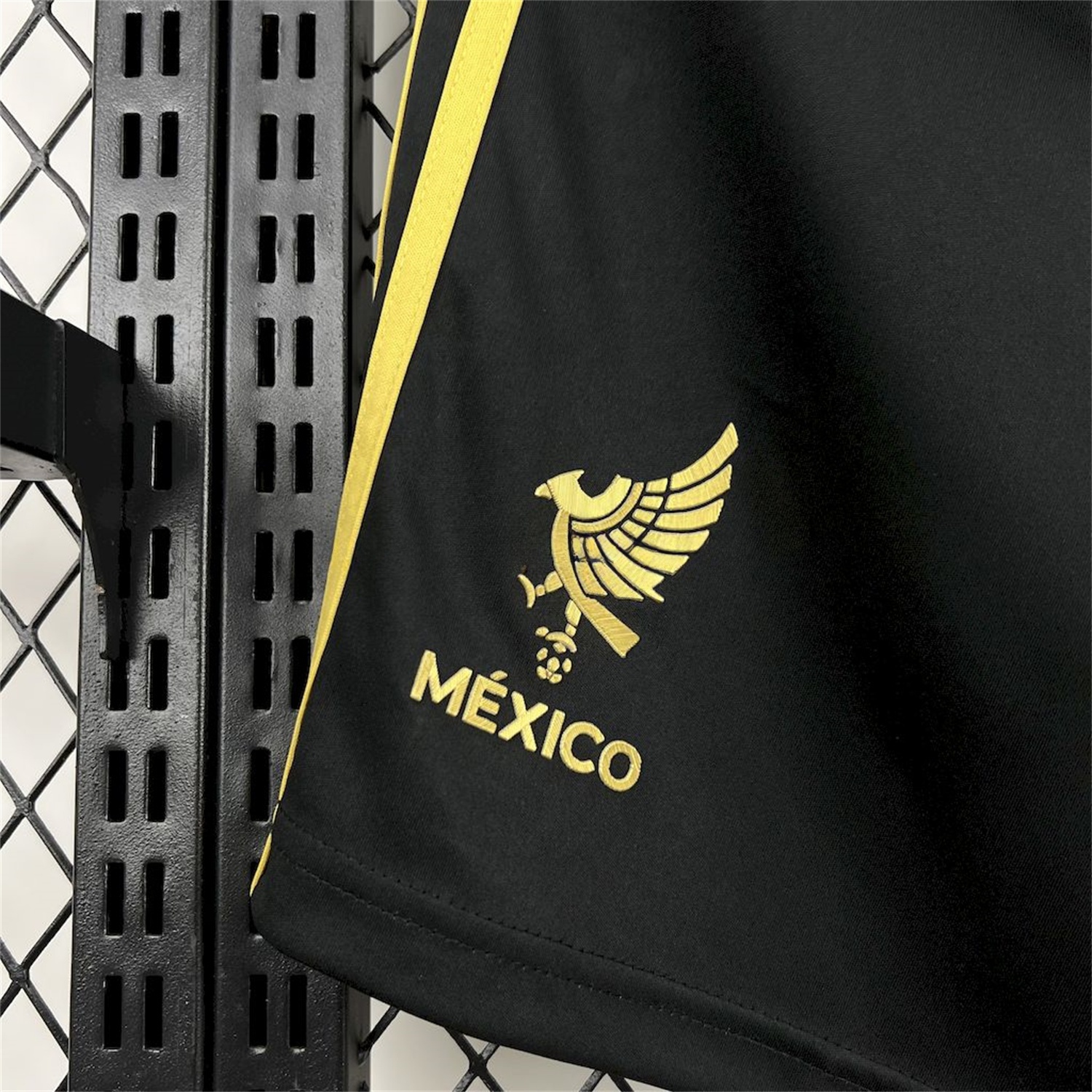 Mexico 2025 Gold Cup Black Shorts - Fans Version - UnitedFutballJersey
