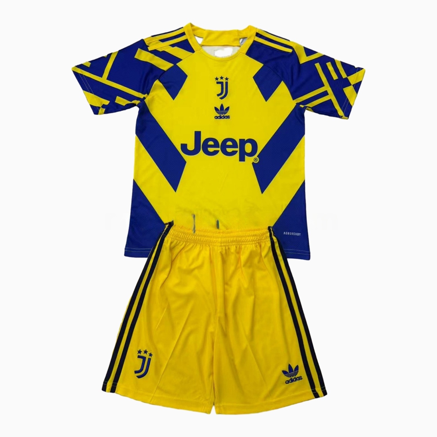Juventus 24-25 Yellow Retro Style Kids Kit - UnitedFutballJersey