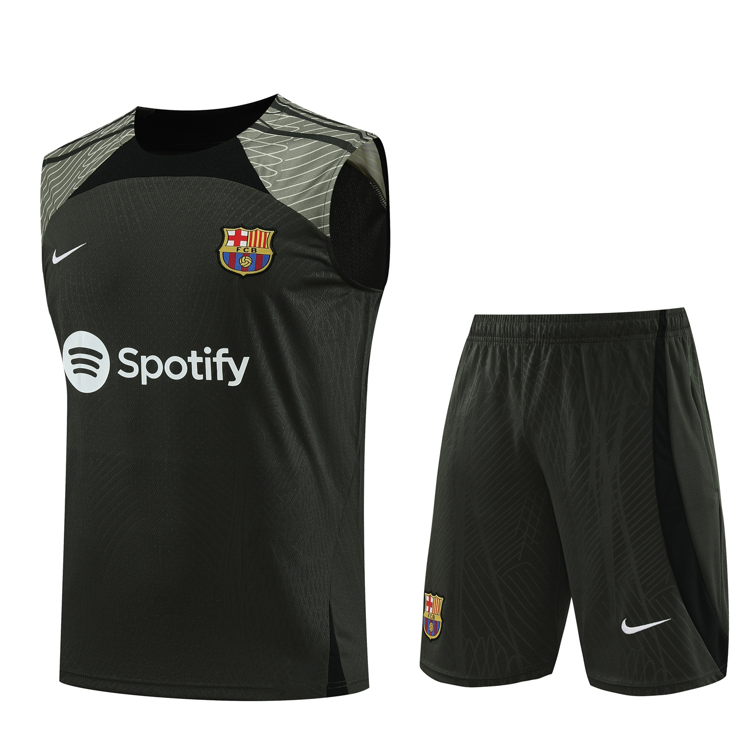 B.A.R.S.A 23-24 Deep Green Player Vest Training Set - UnitedFutballJersey