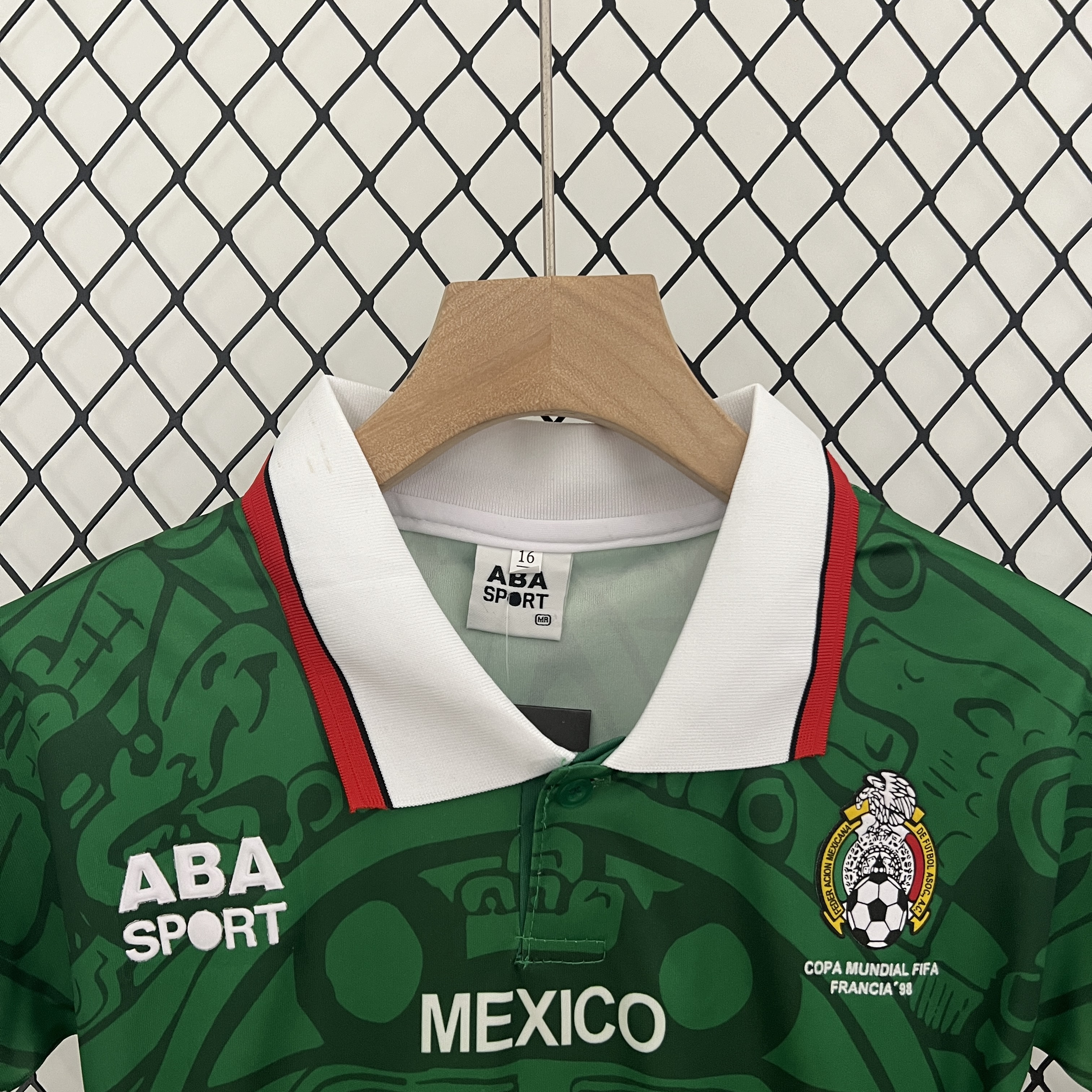 Retro Mexico 1998 Home Stadium Kids Kit - UnitedFutballJersey
